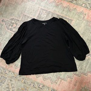 LOFT 3/4 Balloon Sleeve Top